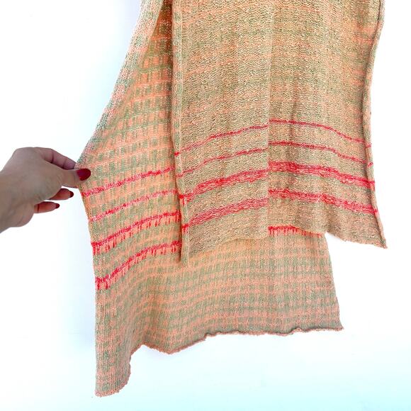 New Free People Berkeley Tunic Hooded Crochet Knit Cover-Up Sweater Small - Picture 8 of 13